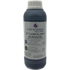 Turk Mürekkep Et Damgalama- Markalama Mürekkebi Mor-Mavi Renk 500 Ml.