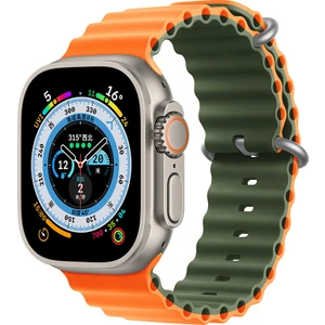 Apple Watch Uyumlu 42 mm 44 mm 45 mm 49 mm Kordon 1/2/3/4/5/6/se/7/8/ Watch Ultra Çift Renk Ocean Kordon