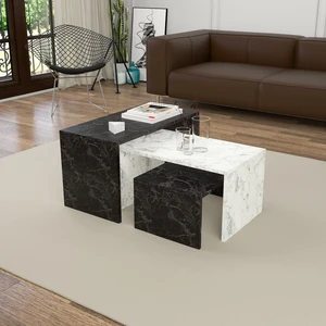 O2022 3lü Alice Orta Sehpa Lotus Carrara