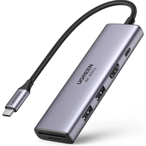 Type-C To 4K 60Hz HDMI Sd Tf Karf Okuyucu 3 Portlu USB Hub Çoklayıcı Adaptör