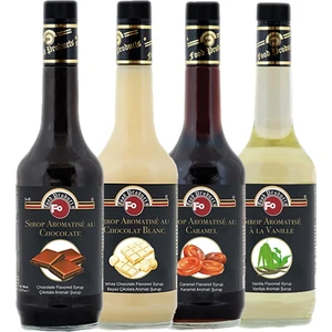 Fo 4'lü Avantaj Şurup Paketi Çikolata - Beyaz Çikolata - Karamel -Vanilya 700 ml