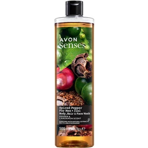 Senses Spiced Pepper Karabiber Ve Kakule Kokulu Erkekler Için Duş Jeli 500 Ml.