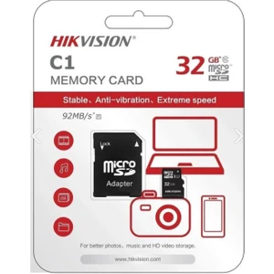 Hıkvısıon C1 Hafıza Kartı 92 Mb/s 32GB Micro Sd Hc1 V10