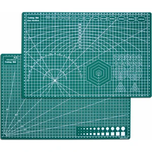 A3 Kesme Matı Çift Taraflı Patchwork - Kesme Tablası - Kesim Altlığı - 42*30 cm - Yeşil
