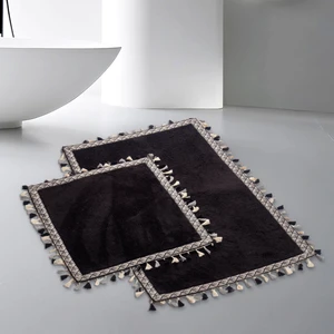 Alanur Home Moison Welsoft 2'li Banyo Banyo Paspası Siyah