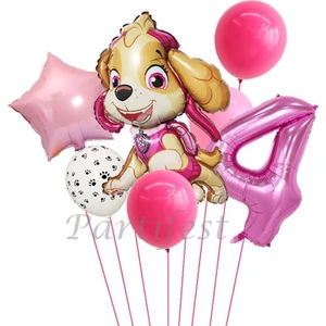 Parti Station Paw Petrol Folyo Set Paw Patrol Skye Balon Set Konsept Doğum Günü Set Yaş Balon Set