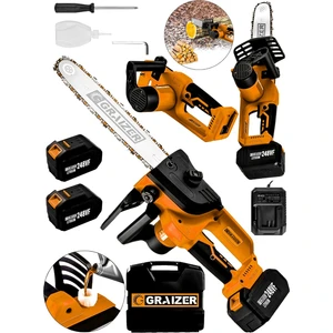 Alman 248 Vf 10 Ah %100 Bakir Sargili Akülü Dal Kesme Budama Testere Bıçkı Makinesi 30 cm