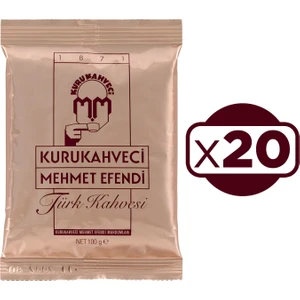 Mehmet Efendi Türk Kahvesi 100 gr 20 Li