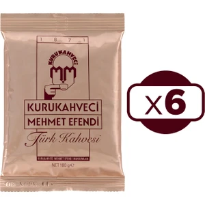 Mehmet Efendi Türk Kahvesi 100 gr 6 Lı