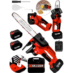 Alman 248 Vf 10 Ah %100 Bakir Sargili Akülü Dal Kesme Budama Testere Bıçkı Makinesi 30 cm