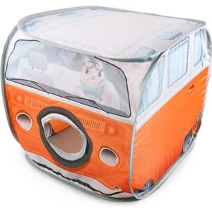 Pet Ürünleri Vintage Kedi Evi MINIBÜS75X58X58 cm