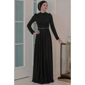 Işıl Tesettür Abiye Siyah