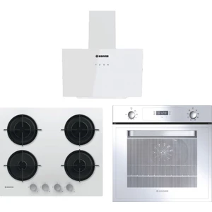 Hoover- Beyaz Cam Ankastre Set