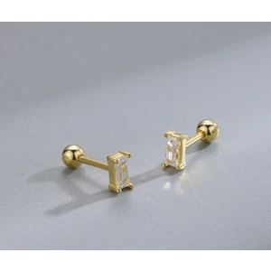 By Dilek Çetin Accessory Çelik Baget Taşlı Kıkırdak Helix Tragus PIERCING(1ADET)