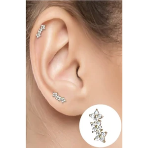 By Dilek Çetin Accessory Çelik Kıkırdak Helix Tragus Piercing (1ADET)