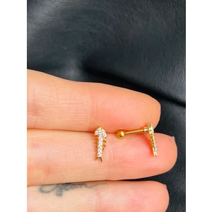 By Dilek Çetin Accessory Çelik Kılçık Model Kıkırdak Helix Tragus PIERCING(1ADET)