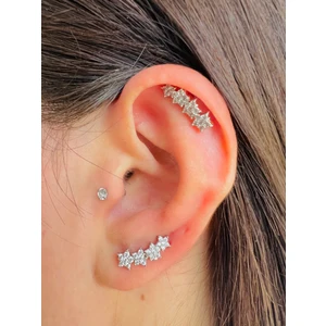By Dilek Çetin Accessory Çelik Yıldız Model Kıkırdak Helix Tragus Piercing (1ADET)