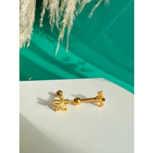 By Dilek Çetin Accessory Cerrahi Çelik Çiçek Model Kıkırdak Helix Tragus Piercing 1AD