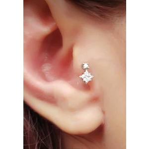 By Dilek Çetin Accessory Çelik Kıkırdak Helix Tragus Piercing 1AD(8MM)