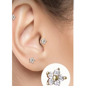 By Dilek Çetin Accessory Çelik Kıkırdak Helix Tragus Piercing (8mm)