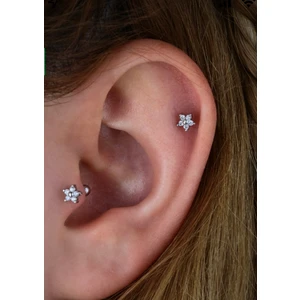 By Dilek Çetin Accessory Çelik Kıkırdak Helix Tragus Piercing (8mm)