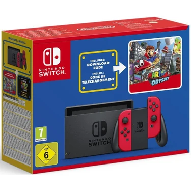 Nintendo Switch Limited Edition Console Unboxing (Super Mario Odyssey) Doom  & Skyrim 