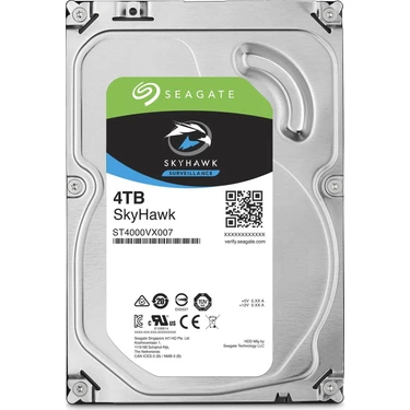Seagate 4tb Seagate Skyhawk 64MB 7/24 Rv -