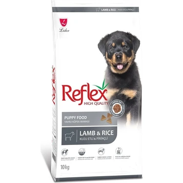 Reflex 10 kg Kuzu Etli ve Pirinçli Yavru Köpek Maması Süper Premium Doğal