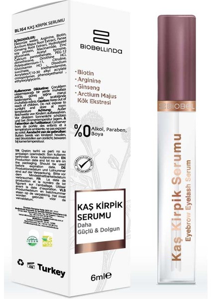 Kaş Kirpik Serumu 6 ml | Besleyici Bakım Yağı