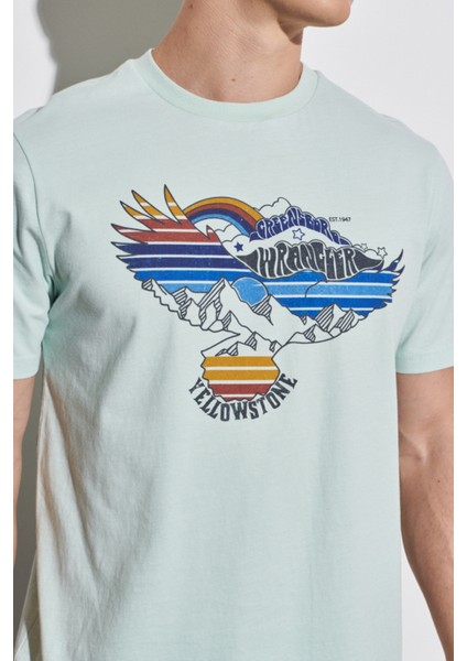 Regular Fit Normal Kesim %100 Pamuk Bisiklet Yaka Açık Pembe Tişört fırsatları