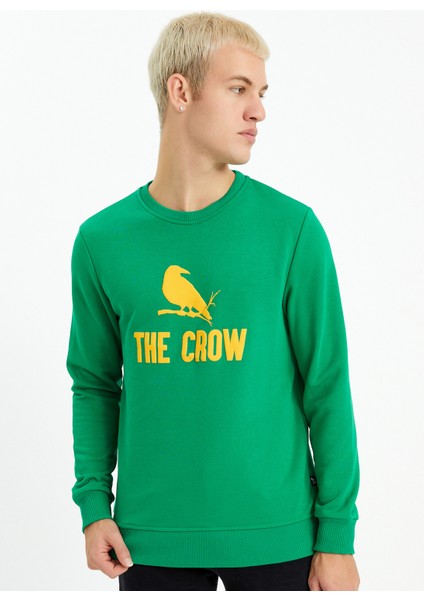 The Crow Sweatshirt, Xl, Yeşil