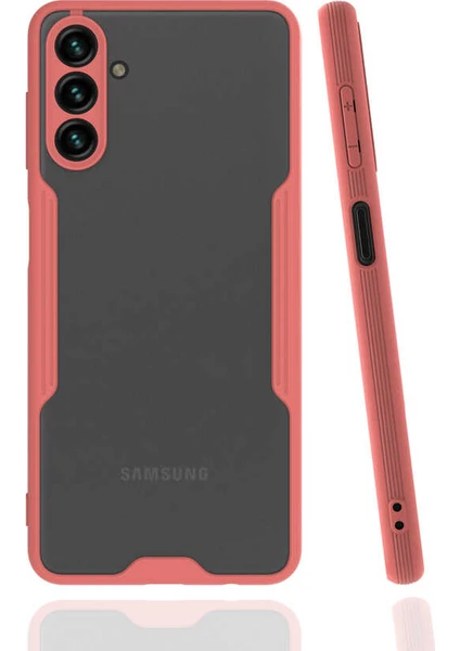 Samsung Galaxy A04S ile Uyumlu Kılıf Kamera Korumalı Colorful Silikon Kapak - Pembe