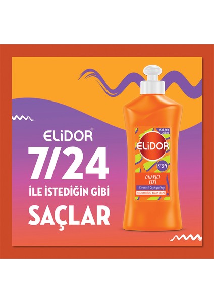 7/24 Şekillendirici Saç Bakım Kremi Onarıcı Etki Keratin & Çay Ağacı Yağı 265 ml