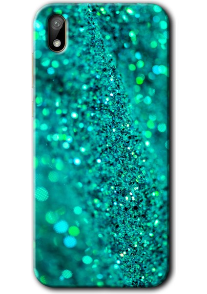 Huawei Y5 2019 Kılıf Hd Desen Baskılı Arka Kapak + Temperli Cam - Diamonds