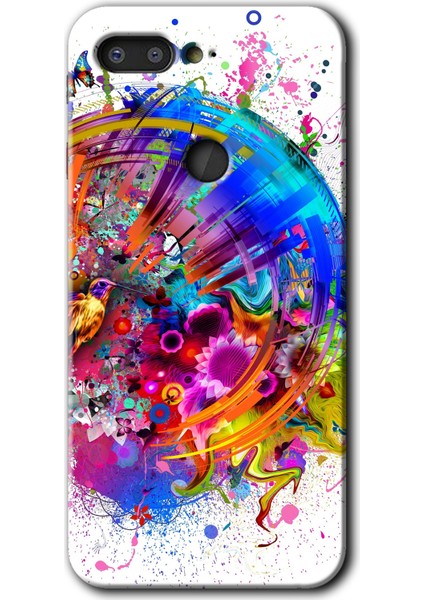 General Mobile Gm 9 Pro Kılıf Hd Desen Baskılı Arka Kapak + Temperli Cam - 4K Clock