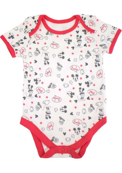 Disney Minnie Mouse %100 Pamuk 7'li Bodysuit /zıbın