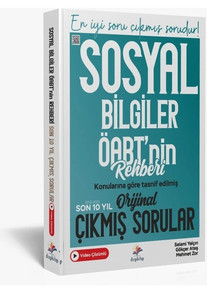 Dizgi Kitap KPSS ÖABT Sosyal Bilgiler Öğretmenliği Son 10 Yıl Video Çözümlü Orijinal Çıkmış Sınav Soruları