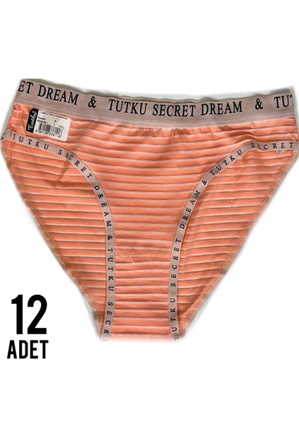 Kadın Diana Bikini Pembe Külot 12'li Paket