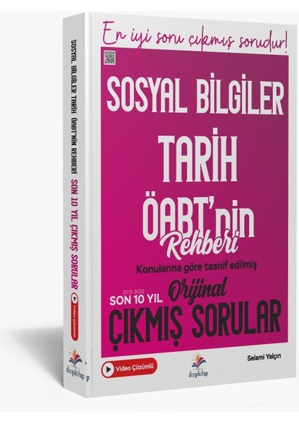 KPSS ÖABT Sosyal Bilgiler Öğretmenliği Son 10 Yıl Tarih Video Çözümlü Orijinal Çıkmış Sınav Soruları