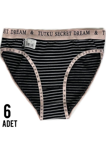 Kadın Diana Bikini Siyah Külot 6'lı Paket