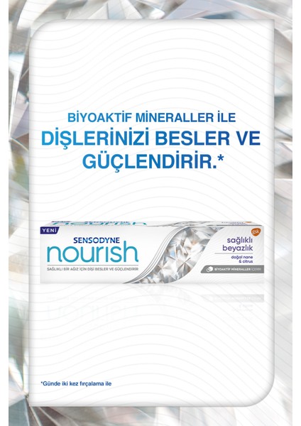Nourish 75 ml Diş Macunu + Diş Macunu 50 ml + Diş Eti Bakım Diş Fırçası