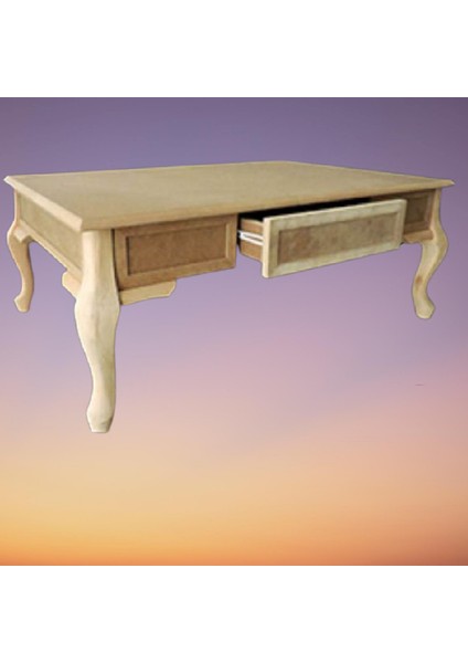 Orta Sehpa Çekmeceli Model Kayın Torna Lükens Aslan Ayak Kayın Kaplama Ham Natüre Kutuda Sevk El Yapım fiyatları