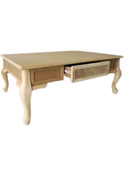 Orta Sehpa Çekmeceli Model Kayın Torna Lükens Aslan Ayak Kayın Kaplama Ham Natüre Kutuda Sevk El Yapım modelleri