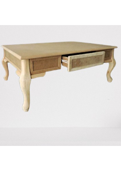 Orta Sehpa Çekmeceli Model Kayın Torna Lükens Aslan Ayak Kayın Kaplama Ham Natüre Kutuda Sevk El Yapım indirimleri