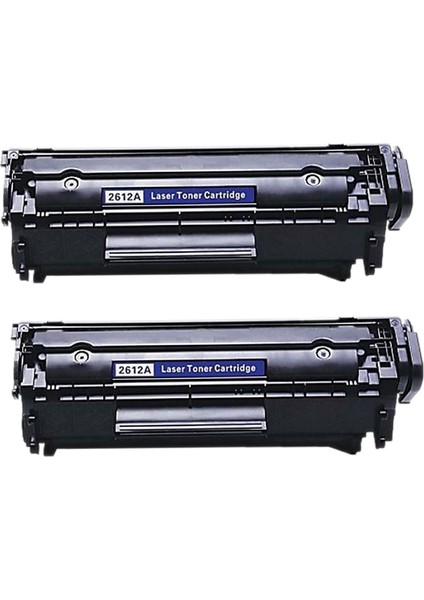 Hp 1010-1012 12A (Q2612A) Siyah Muadil Lazer Toner (2 Adet)