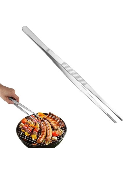 Masterchef Pratik Cımbız Maşa Pişirme Cımbızı Çelik Maşa 30CM Profesyonel Şef Cımbızı