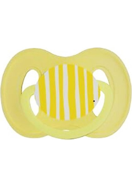 202 Klasik Ortodontik Damaklı Emzik No 2 6-18 Ay Sarı