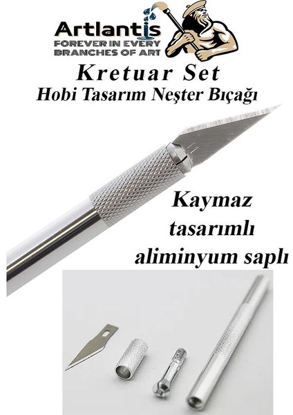 Kretuar Bıçağı 5 Yedek Bıçaklı 1 Paket Hobi Maket Tasarım Neşteri Çelik Alaşımlı Paslanmaz Hassas Kesim Bıçağı 25 Dereceli fiyatları