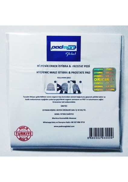 Hijyenik Erkek Pedi 132 Adet modelleri