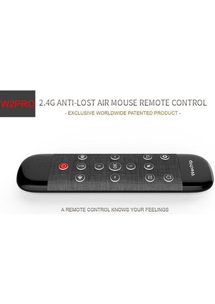 W2 Pro Ses Uzaktan Kumanda 2.4g Kablosuz Klavye Hava Mouse Ir Öğrenme Mikrofon Jiroskop Android Tv Kutusu Için H96 Max (Yurt Dışından)